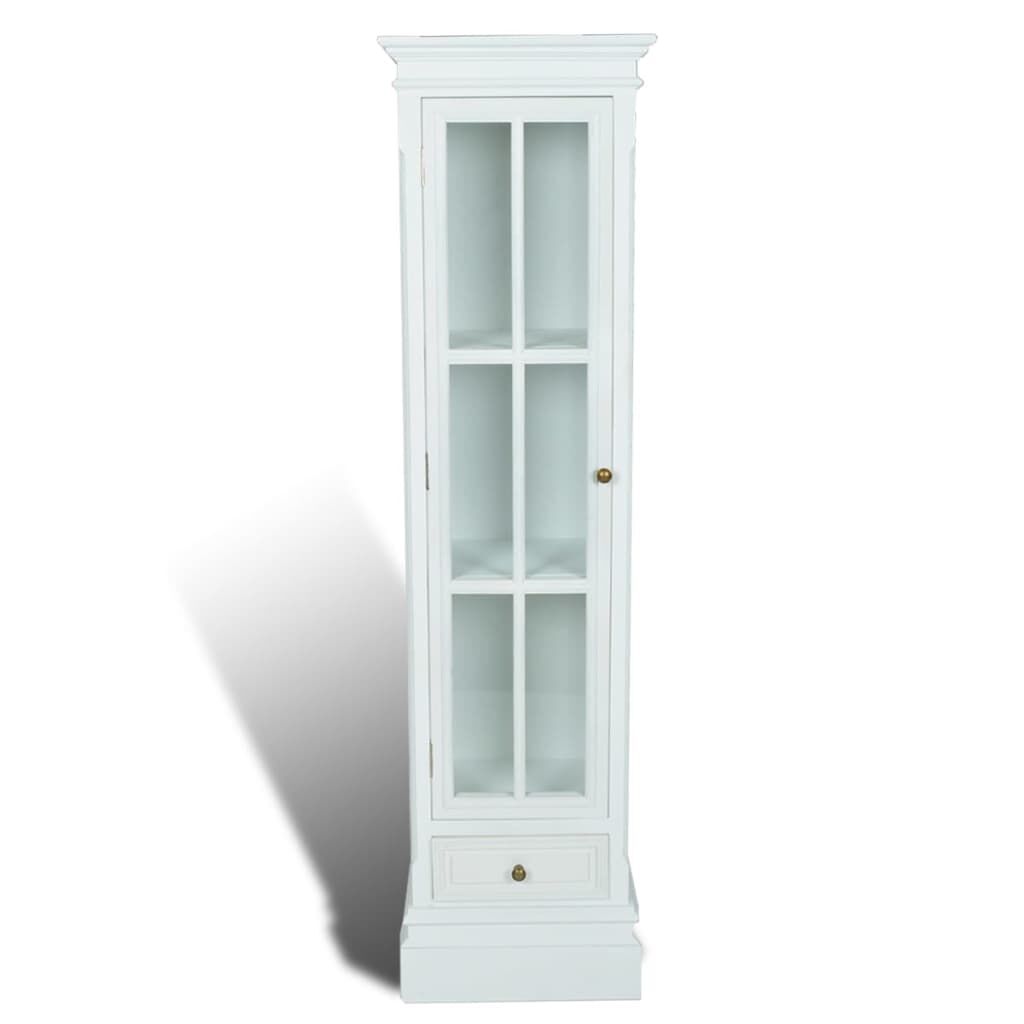 Chic Bookcase Cabinet with 3 Shelves White Wooden Price