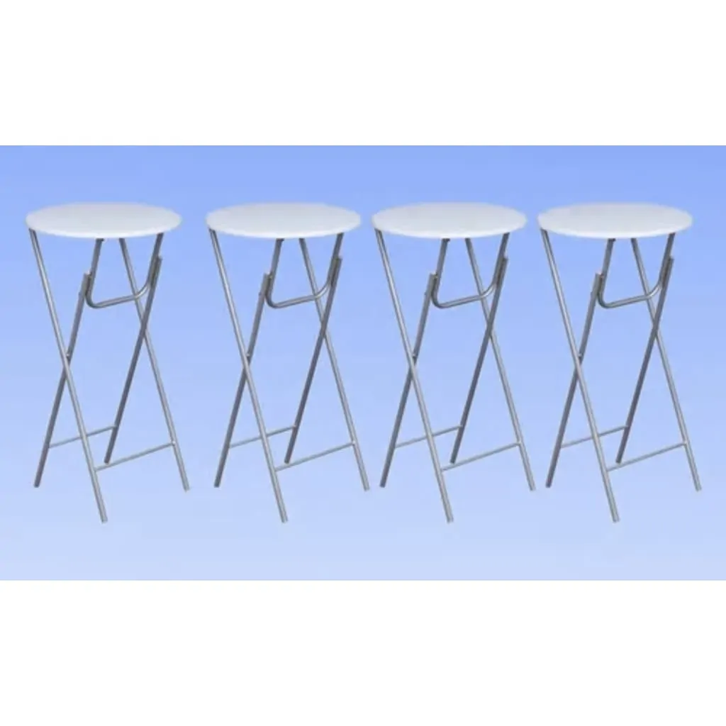 Bar Tables 4 pcs with MDF Tabletop White Price