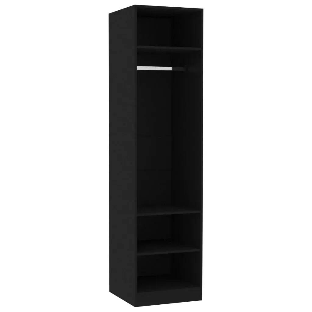 Wardrobe Black 50x50x200 cm Engineered Wood Price
