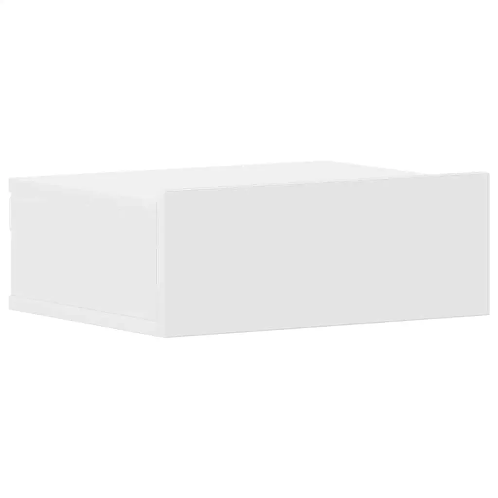 Floating Nightstand White 40x30x15cm Engineered Wood Price