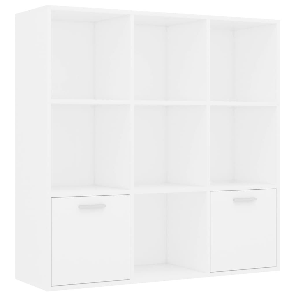Book Cabinet White 98x30x98 cm Engineered Wood Price