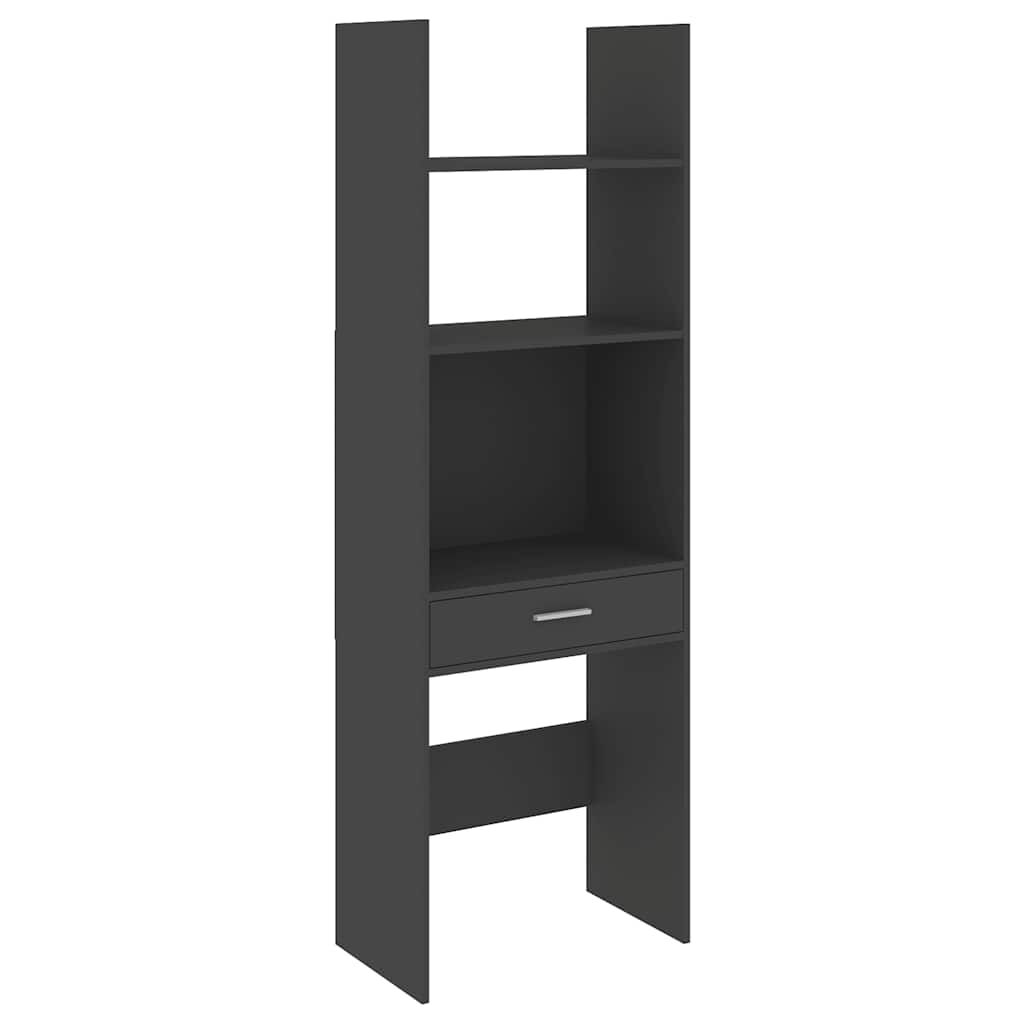 Book Cabinet Grey 60x35x180 cm Engineered Wood Price