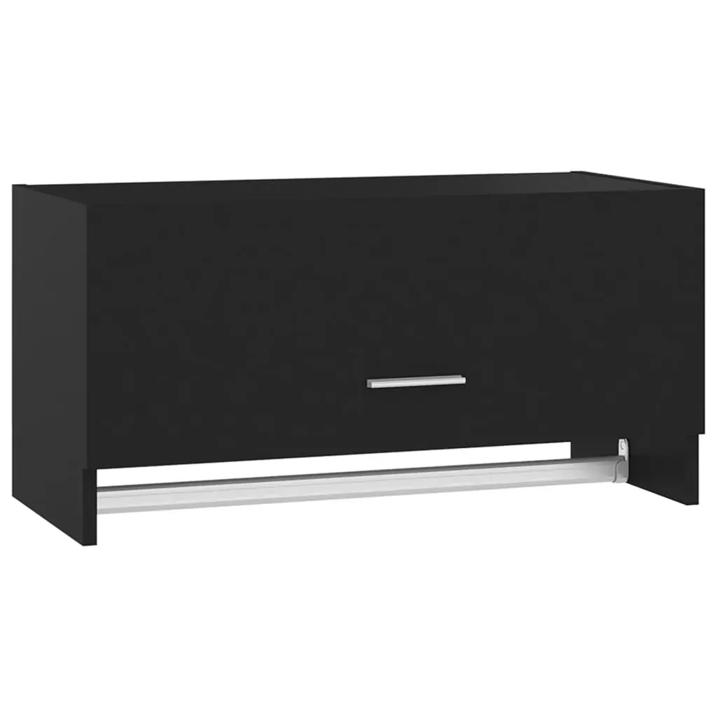 Wardrobe Black 70x32.5x35 cm Engineered Wood Price