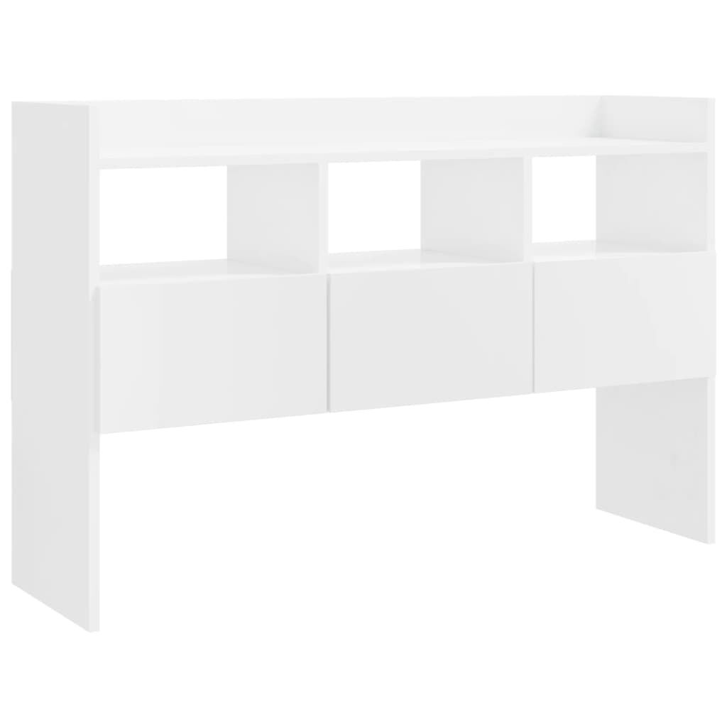 Sideboard High Gloss White 105x30x70 cm Engineered Wood Price