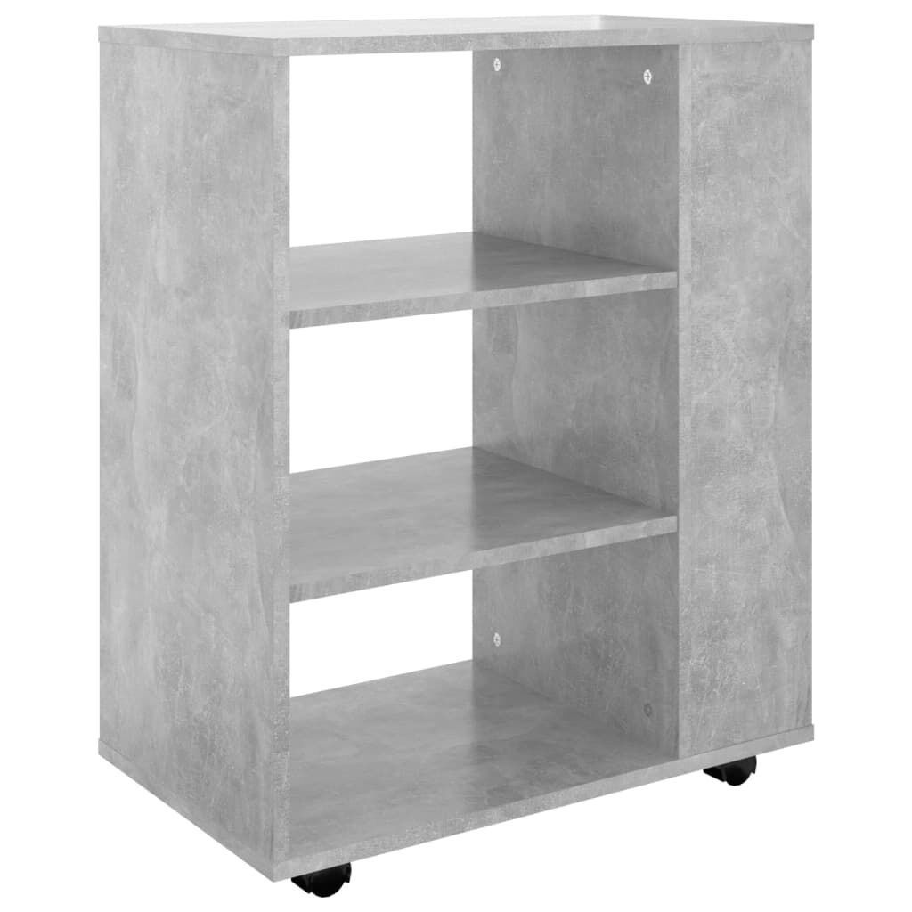 Rolling Cabinet Concrete Grey 60x35x75 cm Engineered Wood Price