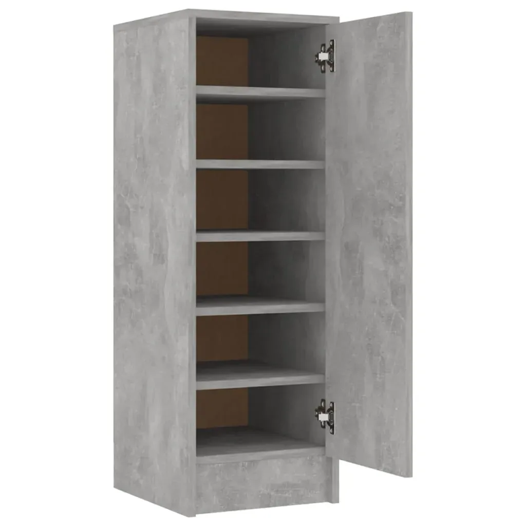 Shoe Cabinet Concrete Grey 32x35x92 cm Engineered Wood Price