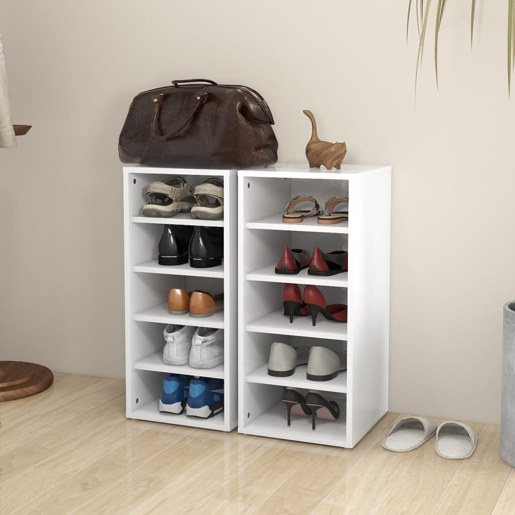Shoe Cabinets 2 pcs White 31.5x35x70 cm Engineered Wood Price