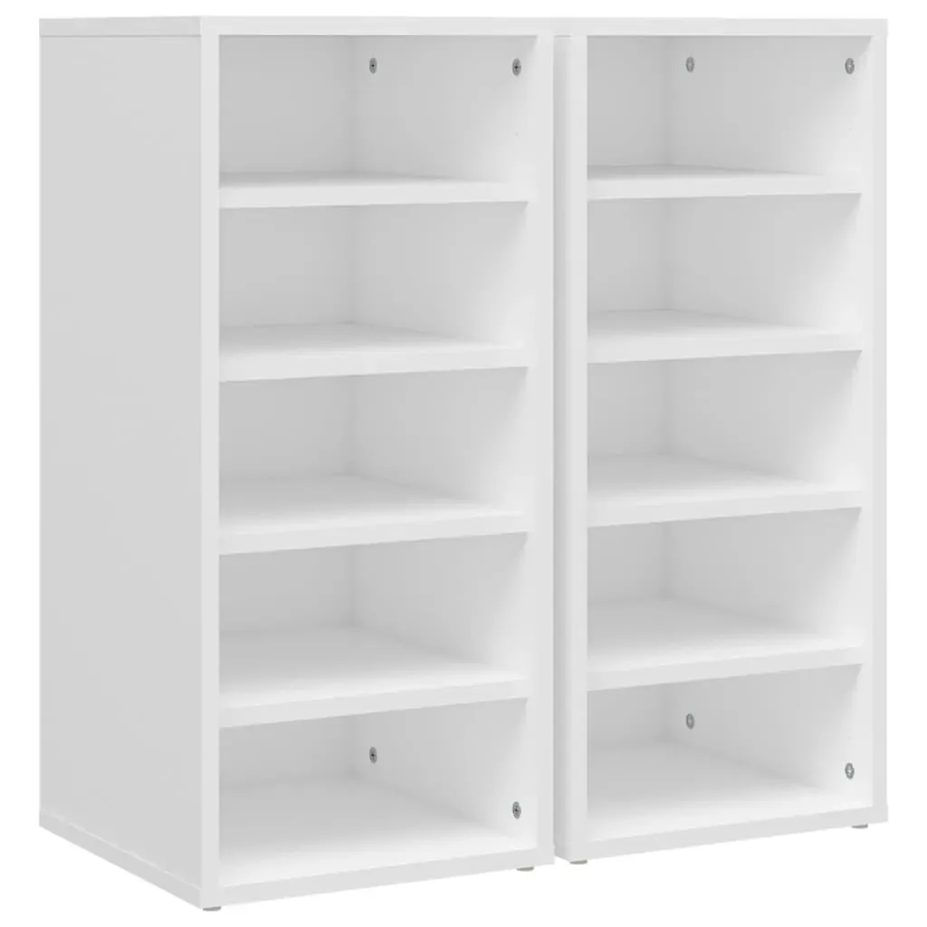 Shoe Cabinets 2 pcs White 31.5x35x70 cm Engineered Wood Price