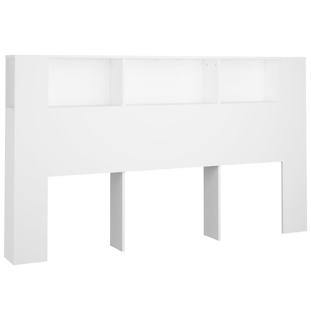 Headboard Cabinet White 180 cm Price
