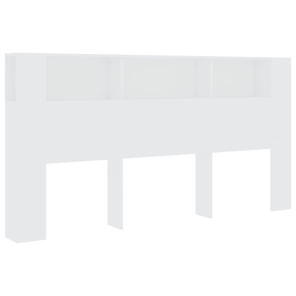 Headboard Cabinet White 200 cm Price
