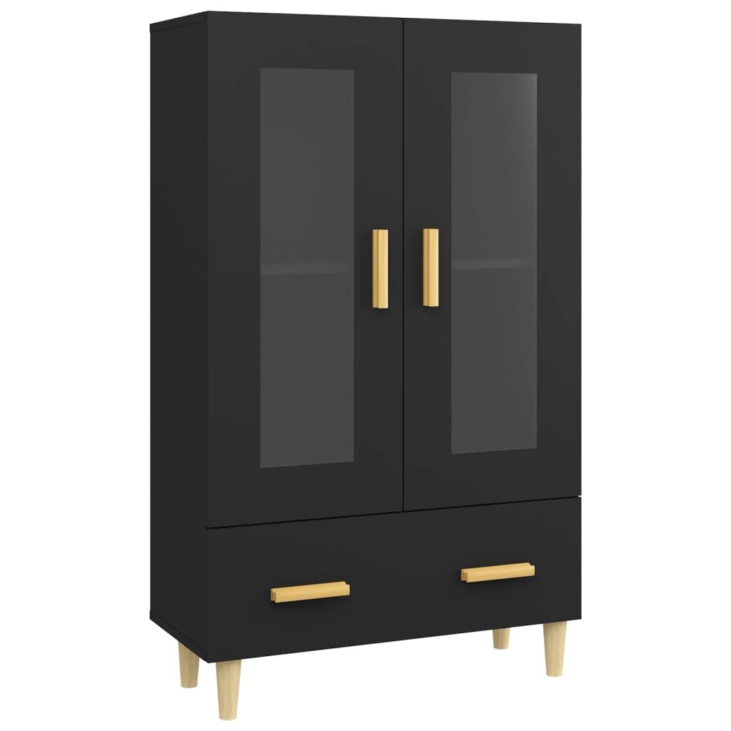 Highboard Black 70x31x115 cm Engineered Wood Price