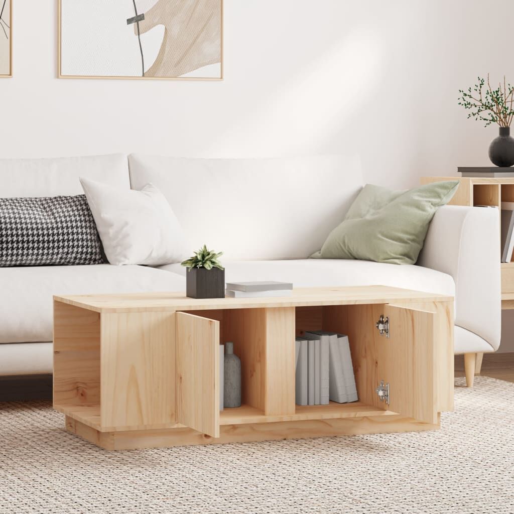 Coffee Table 110x50x40 cm Solid Wood Pine Price