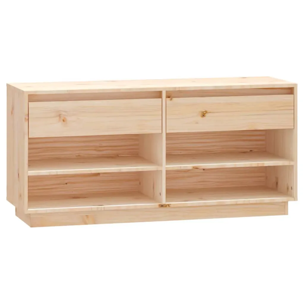 Shoe Cabinet 110x34x52 cm Solid Wood Pine Price