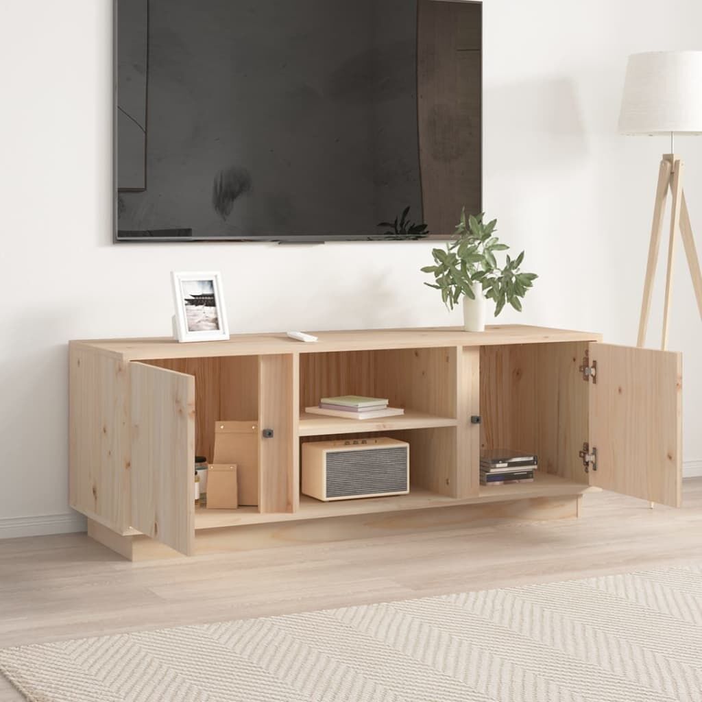 TV Cabinet 110x35x40.5 cm Solid Wood Pine Price