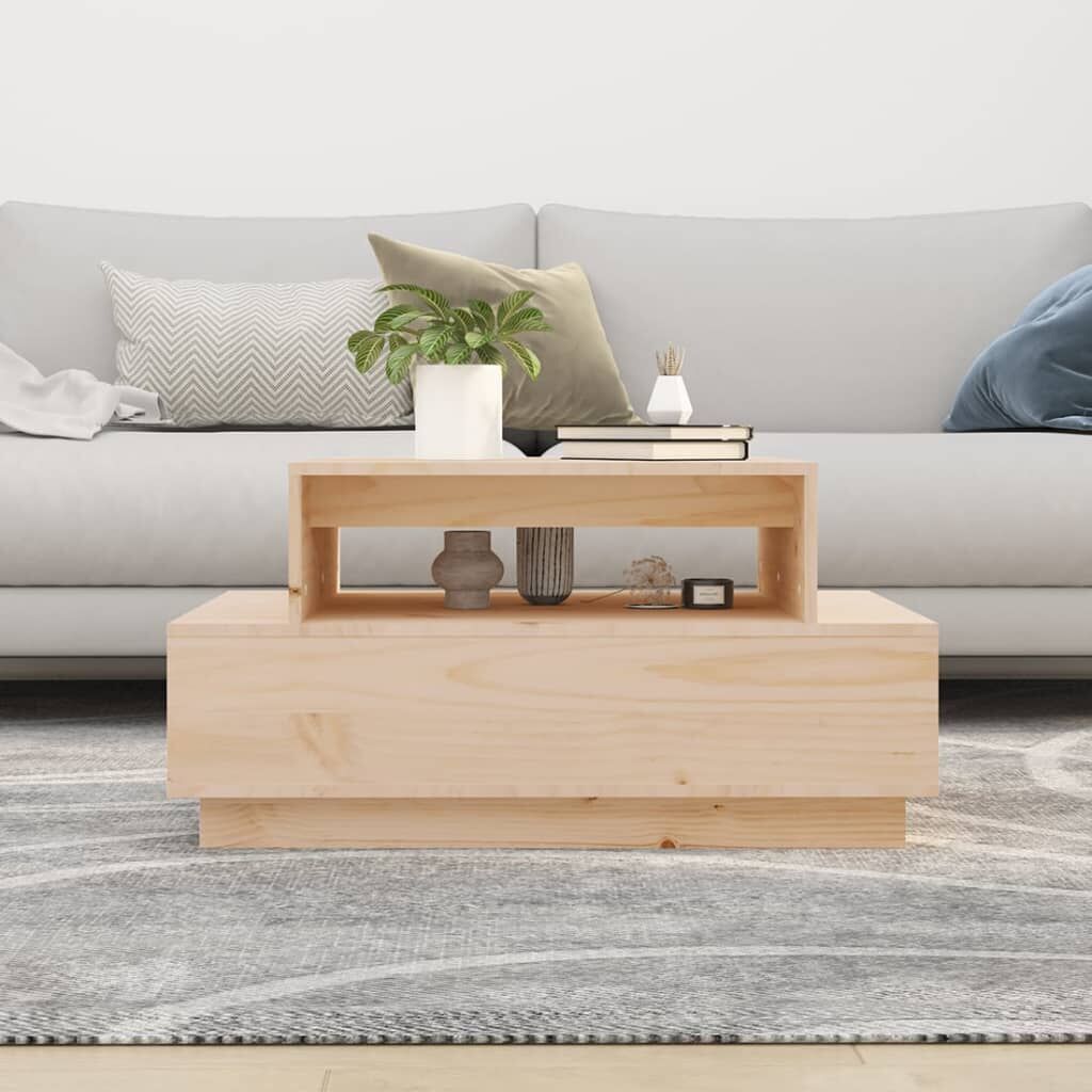 Coffee Table 80x55x40.5 cm Solid Wood Pine Price