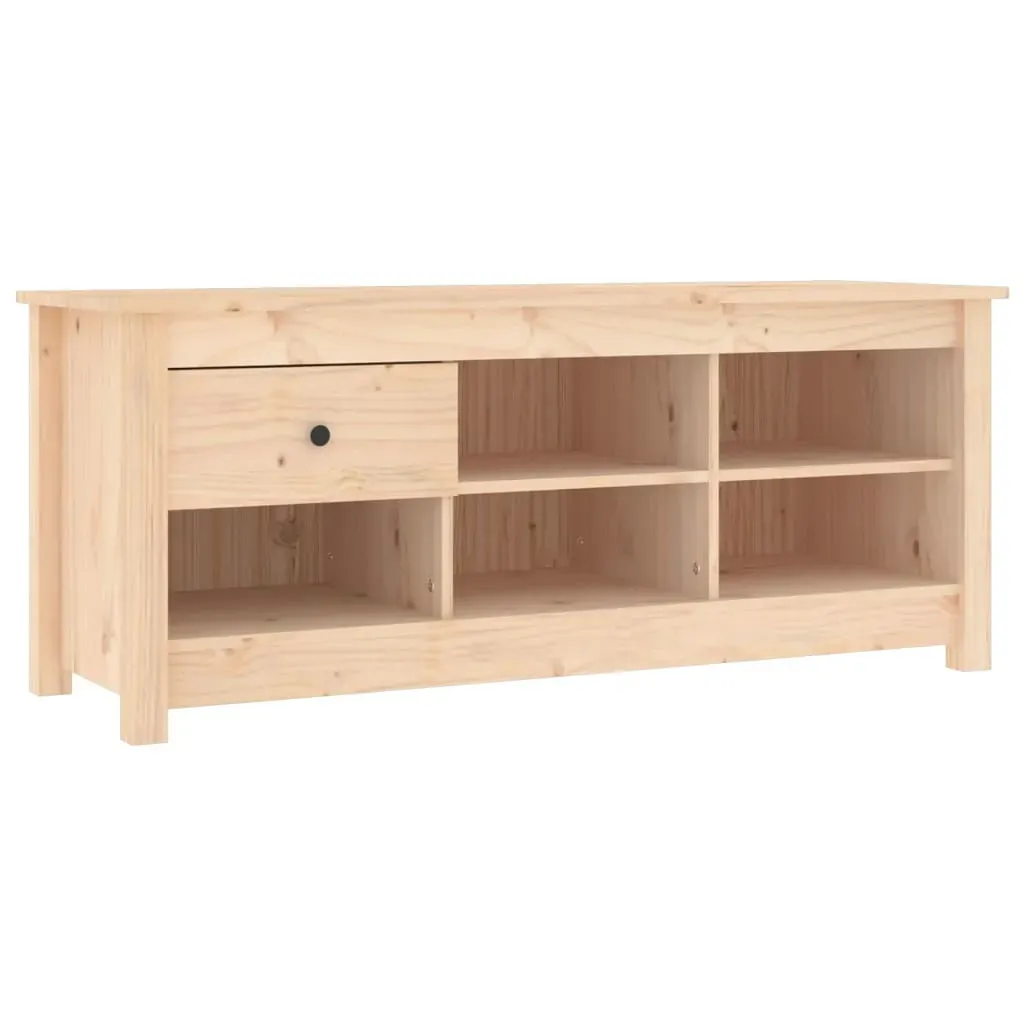 Shoe Cabinet 110x38x45.5 cm Solid Wood Pine Price