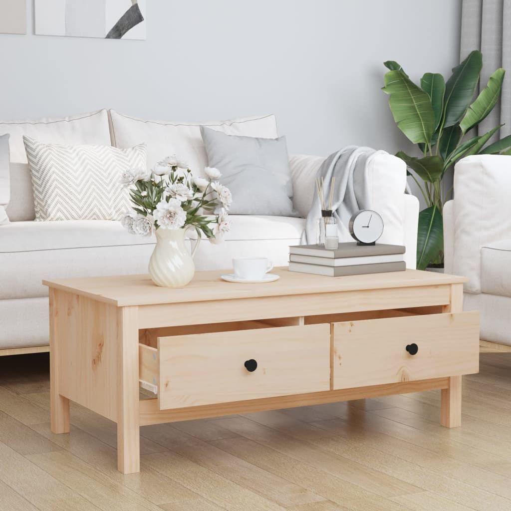 Coffee Table 100x50x40 cm Solid Wood Pine Price