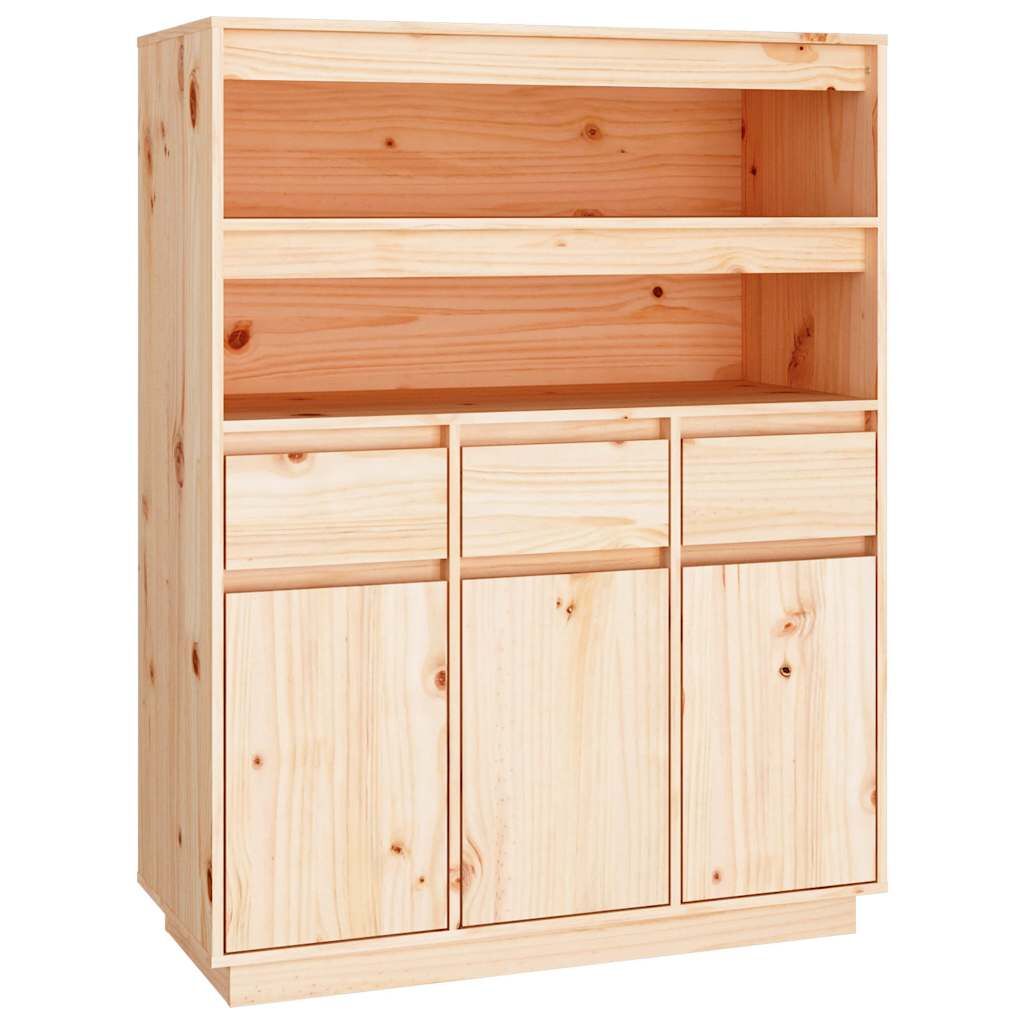Highboard 89x40x116.5 cm Solid Wood Pine Price