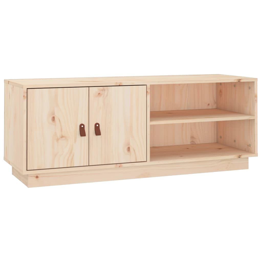 TV Cabinet 105x34x40 cm Solid Wood Pine Price
