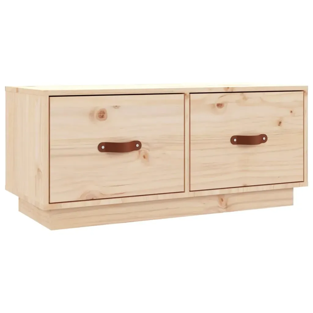 TV Cabinet 80x34x35 cm Solid Wood Pine Price