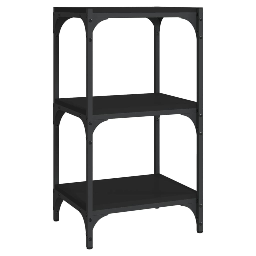 Book Cabinet Black 40x33x70.5 cm Engineered Wood and Steel Price