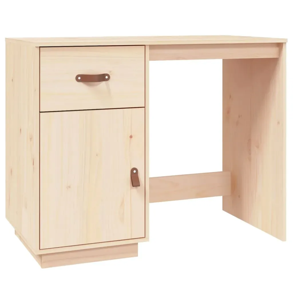 Desk 95x50x75 cm Solid Wood Pine Price