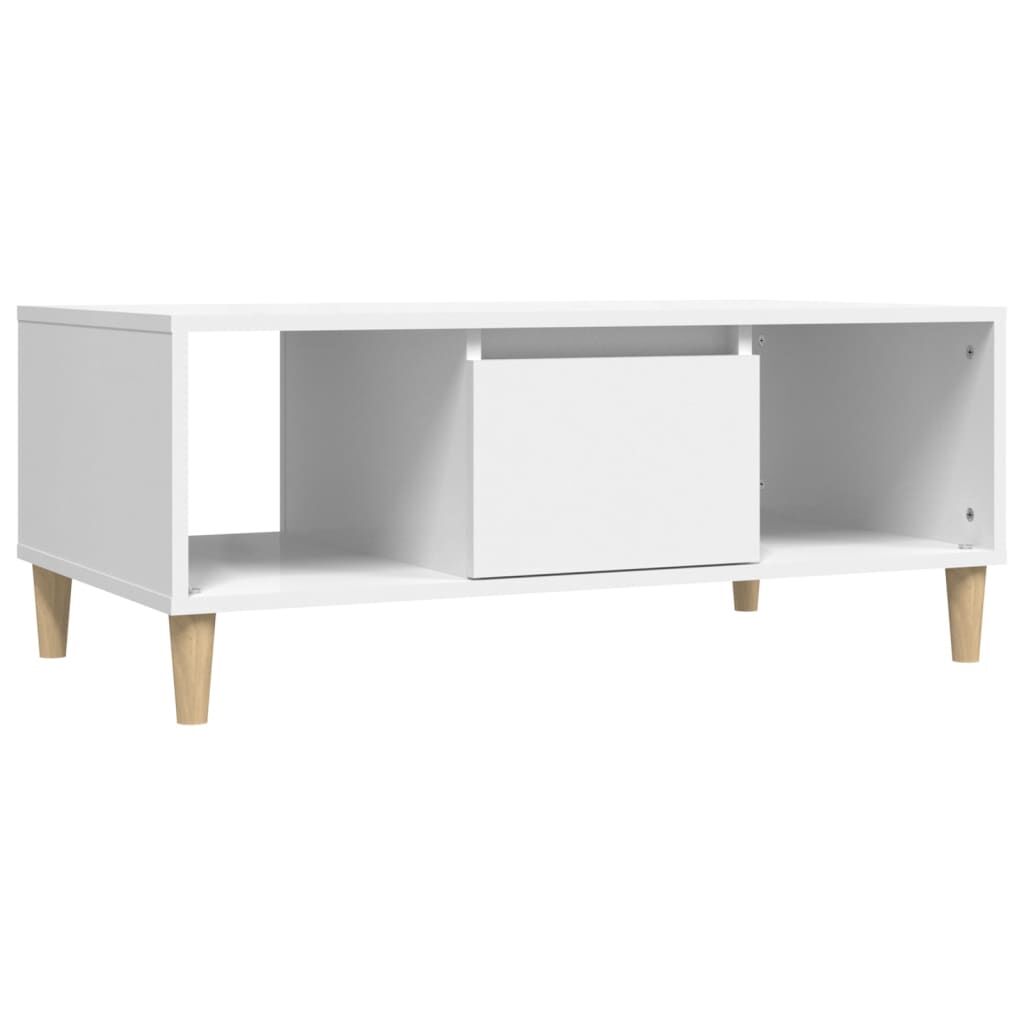 Coffee Table White 90x50x36.5 cm Engineered Wood Price