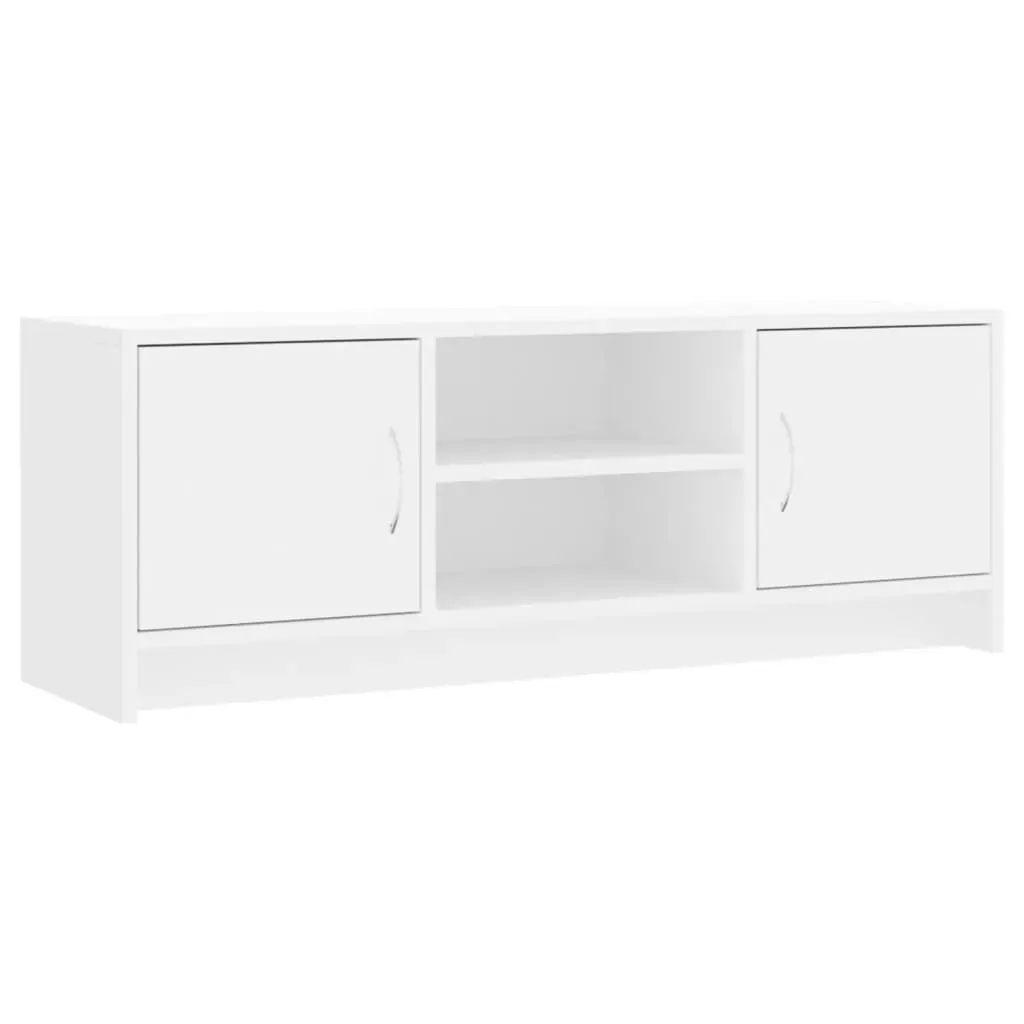 TV Cabinet White 102x30x37.5 cm Engineered Wood Price