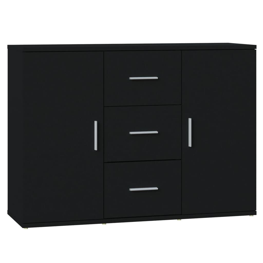 Sideboard Black 91x29.5x65 cm Engineered Wood Price