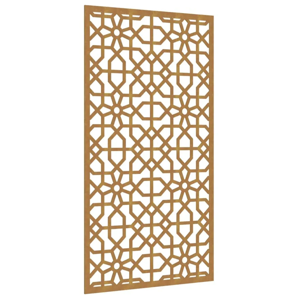Garden Wall Decoration 105x55 cm Corten Steel Moorish Design Price