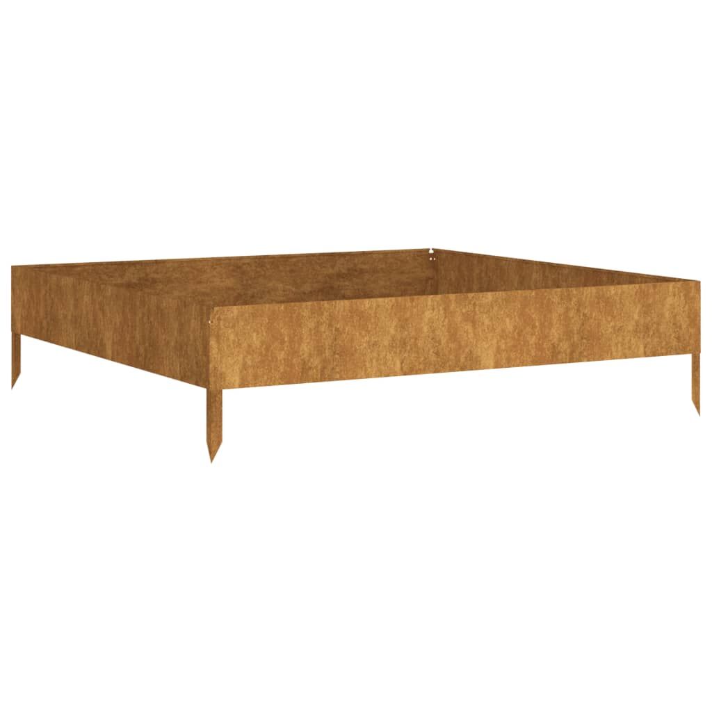 Garden Raised Bed 100x100x26 cm Corten Steel Price