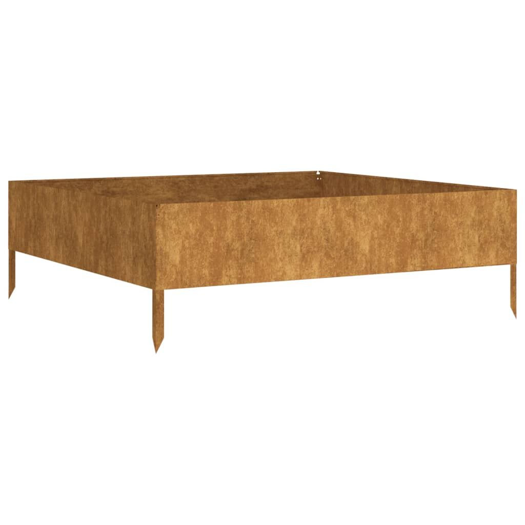 Garden Raised Bed 100x100x33.5 cm Corten Steel Price