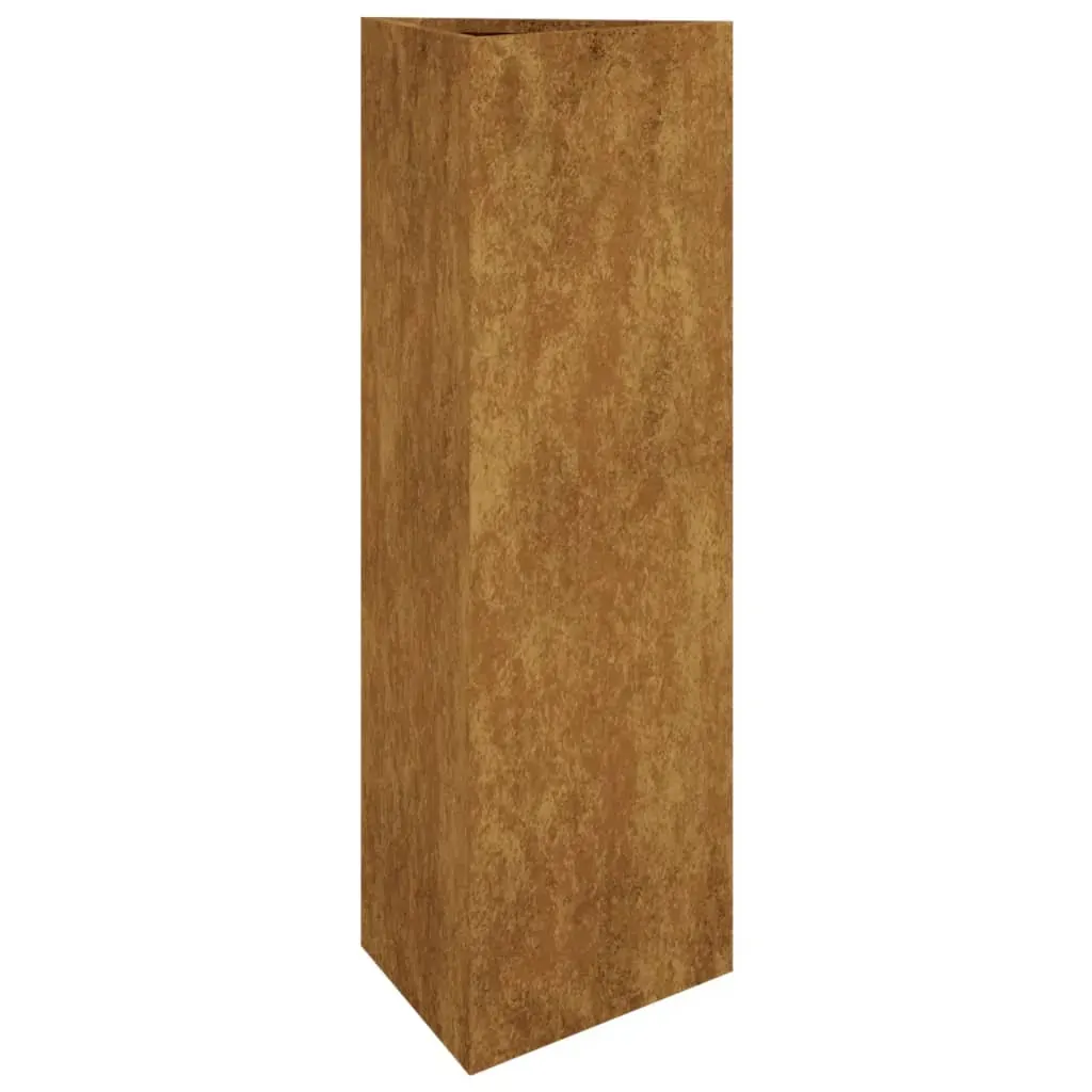 Garden Planter 30x26x75 cm Corten Steel Price