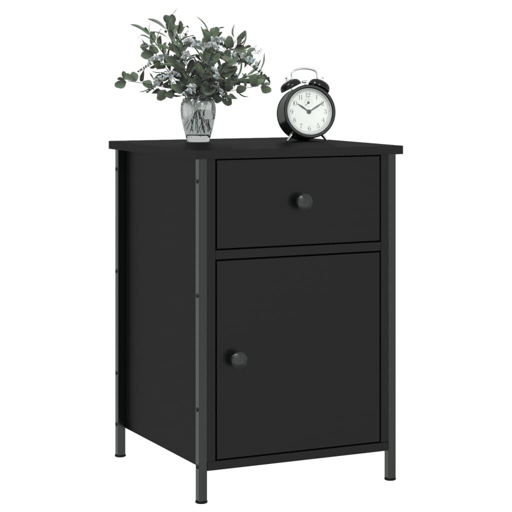 Bedside Cabinets 2 pcs Black 40x42x60 cm Engineered Wood Price