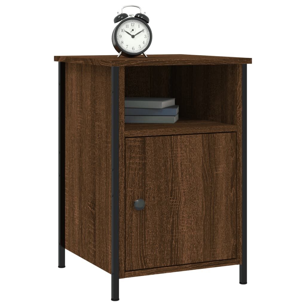 Bedside Cabinets 2 pcs Brown Oak 40x42x60 cm Engineered Wood Price