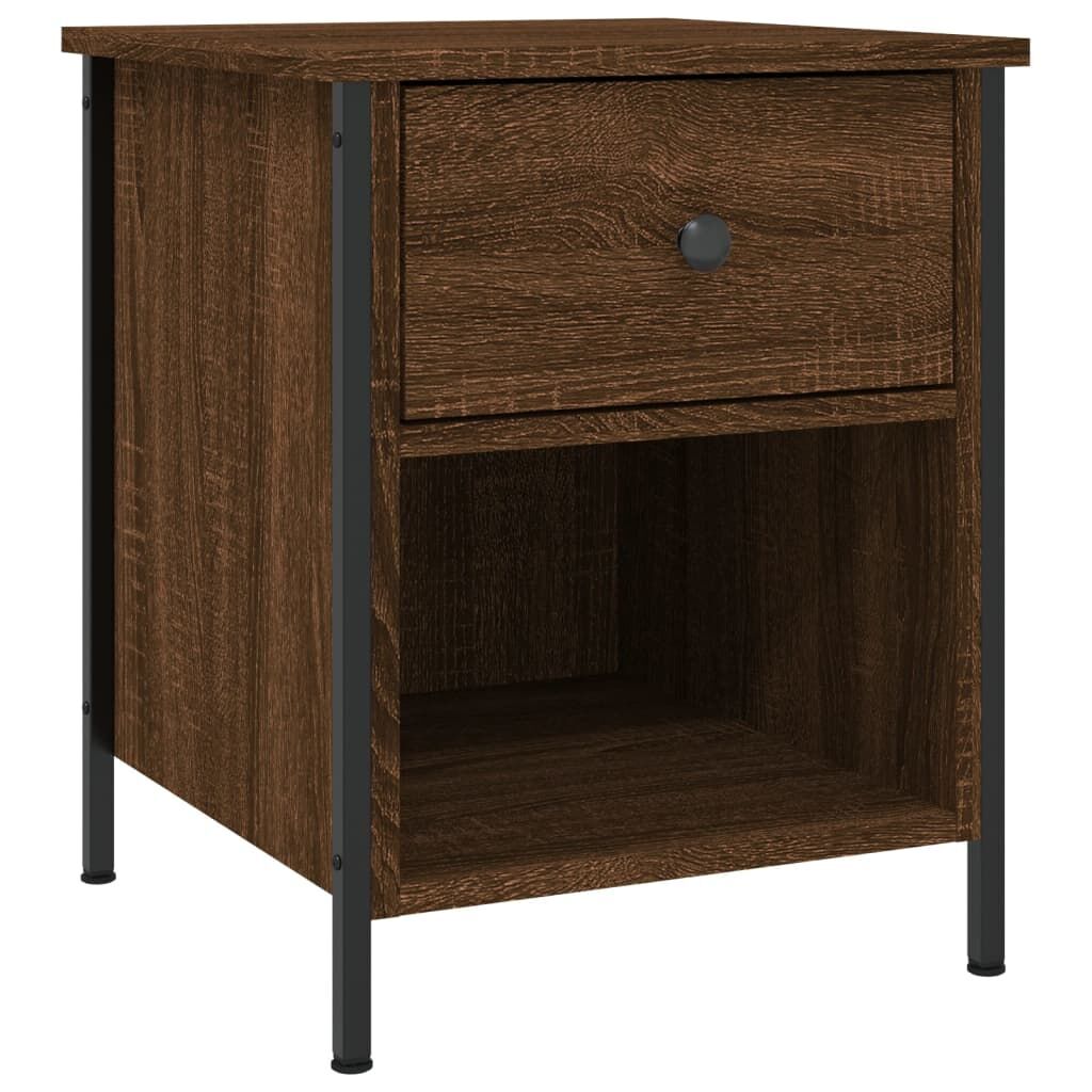Bedside Cabinets 2 pcs Brown Oak 40x42x50 cm Engineered Wood Price