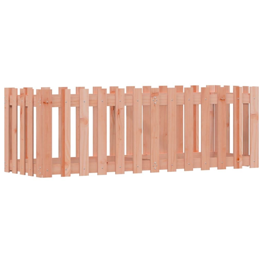 Garden Raised Bed with Fence Design 150x50x50 cm Solid Wood Douglas Price