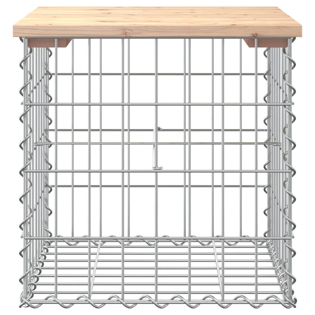 Garden Bench Gabion Design 43x44x42 cm Solid Wood Pine Price