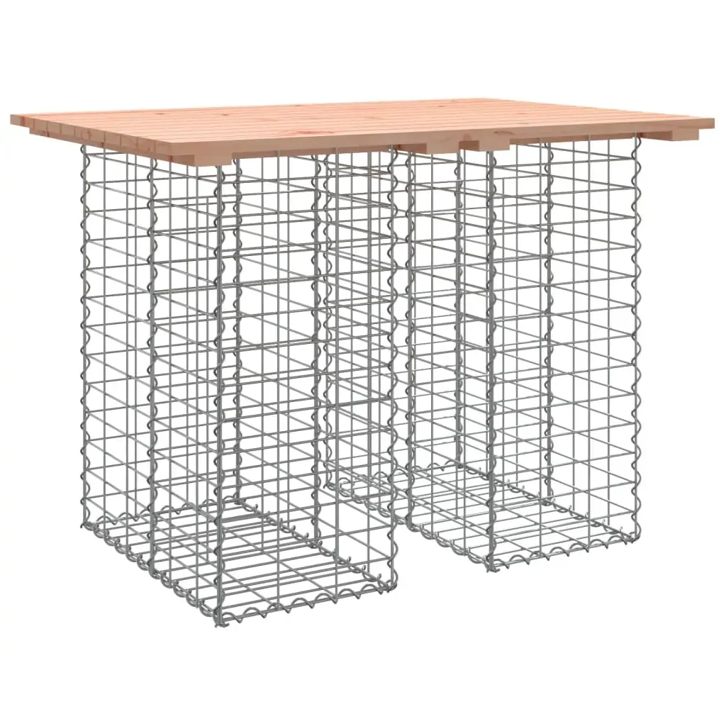 Garden Bench Gabion Design 100x70x72 cm Solid Wood Douglas Price