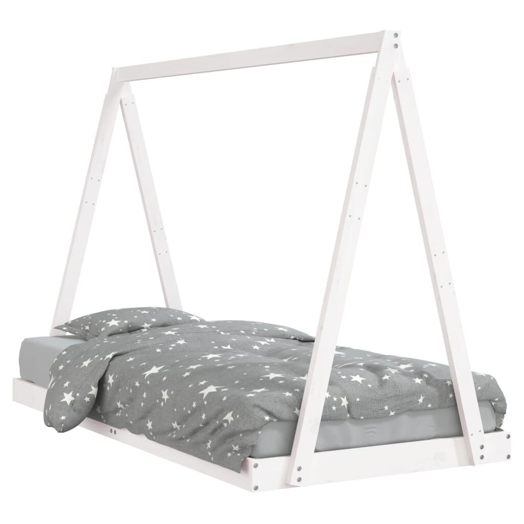Kids Bed Frame White 90x190 cm Solid Wood Pine Price