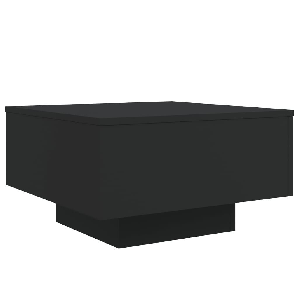 Coffee Table with LED Lights Black 55x55x31 cm Price