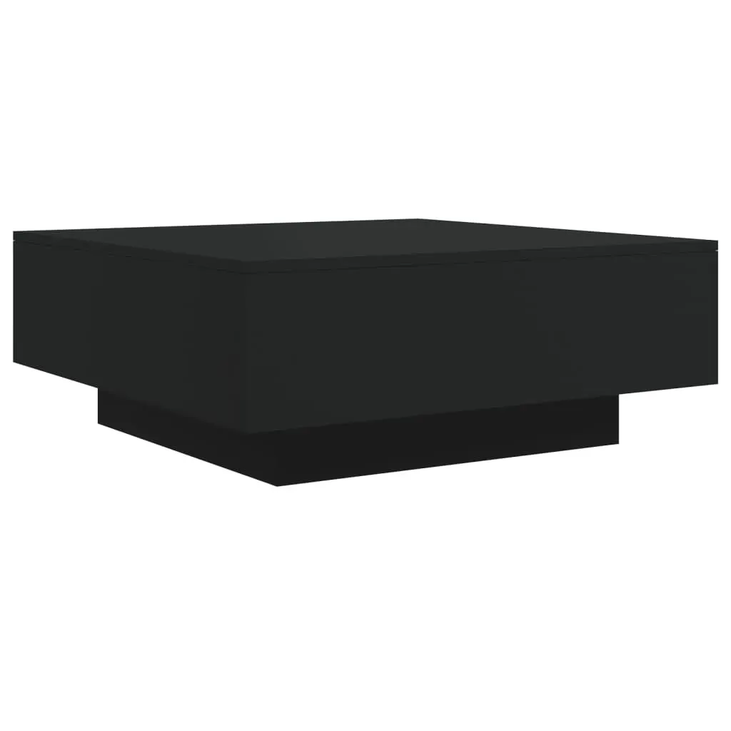 Coffee Table Black 80x80x31 cm Engineered Wood Price