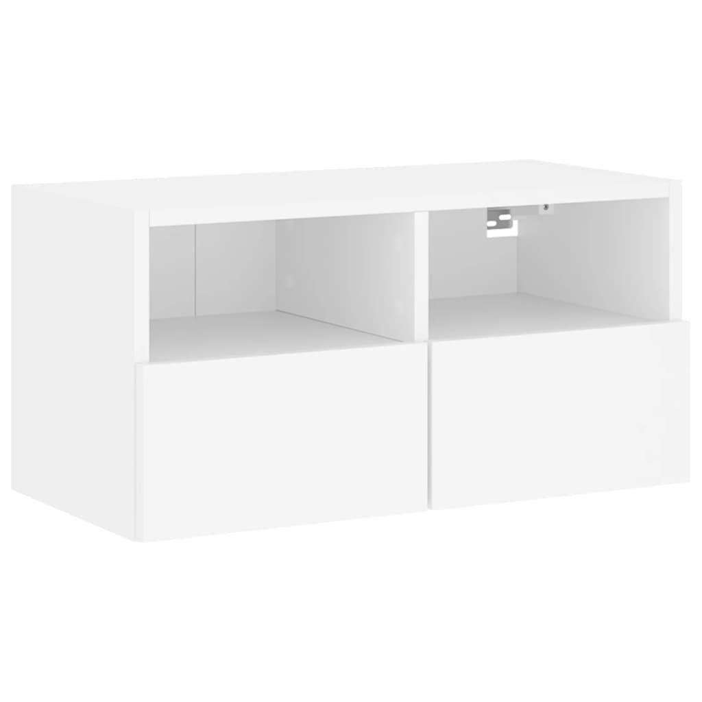 TV Wall Cabinet White 60x30x30 cm Engineered Wood Price