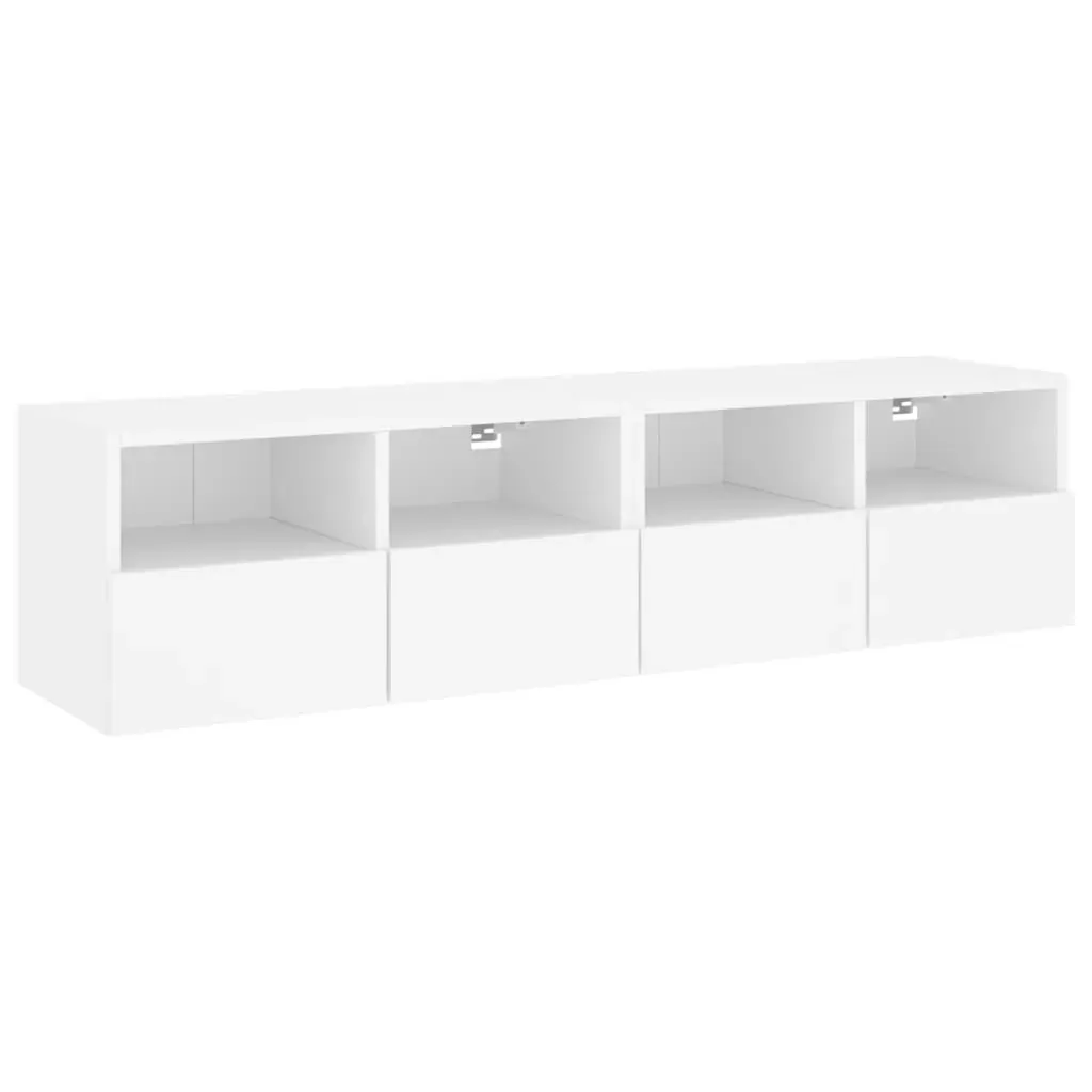 TV Wall Cabinets 2 pcs White 60x30x30 cm Engineered Wood Price