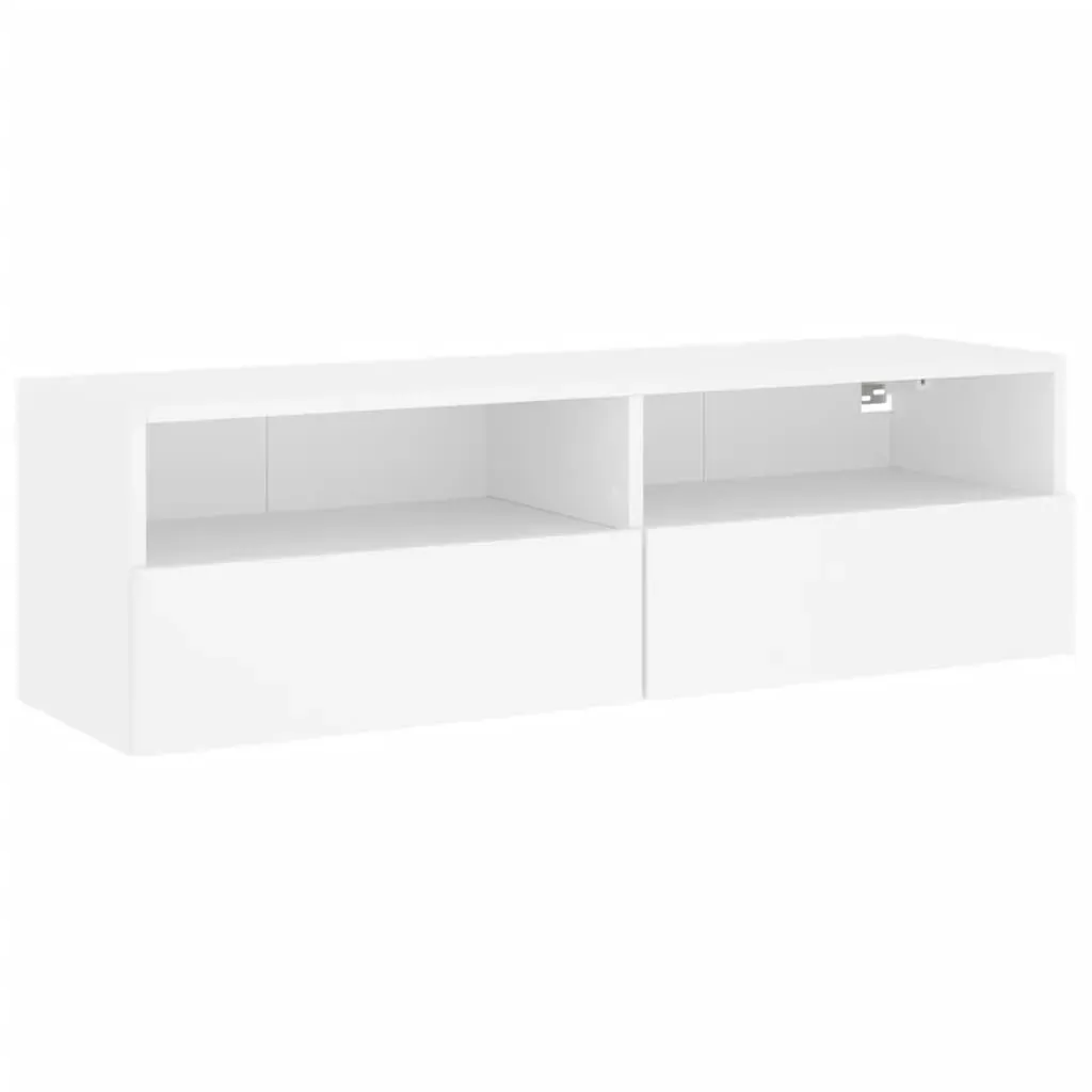TV Wall Cabinet White 100x30x30 cm Engineered Wood Price