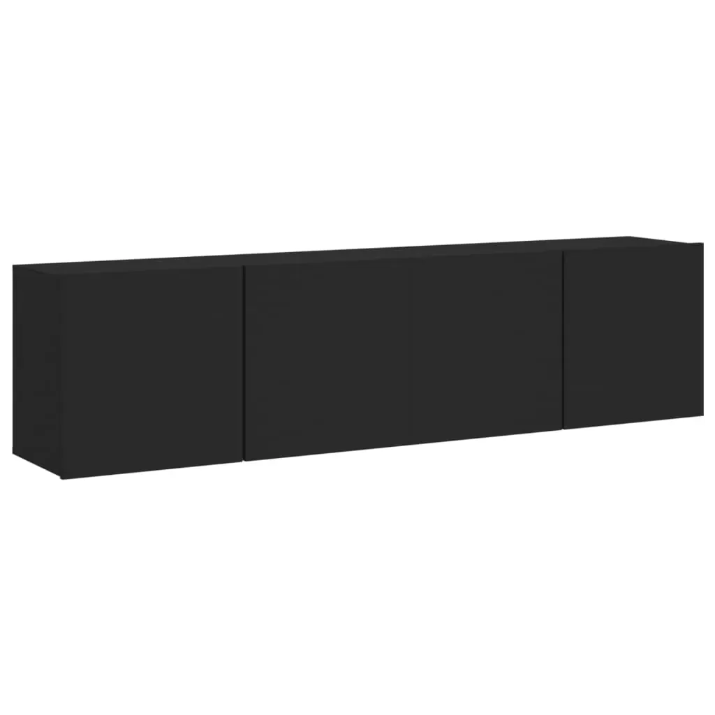 TV Cabinets Wall-mounted 2 pcs Black 80x30x41 cm Price