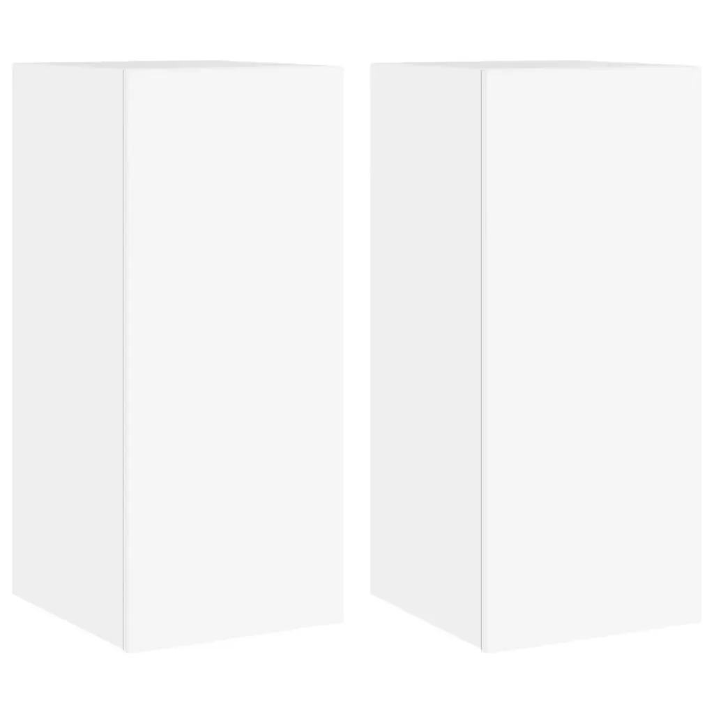TV Wall Cabinets with LED Lights 2 pcs White 30.5x35x70 cm Price