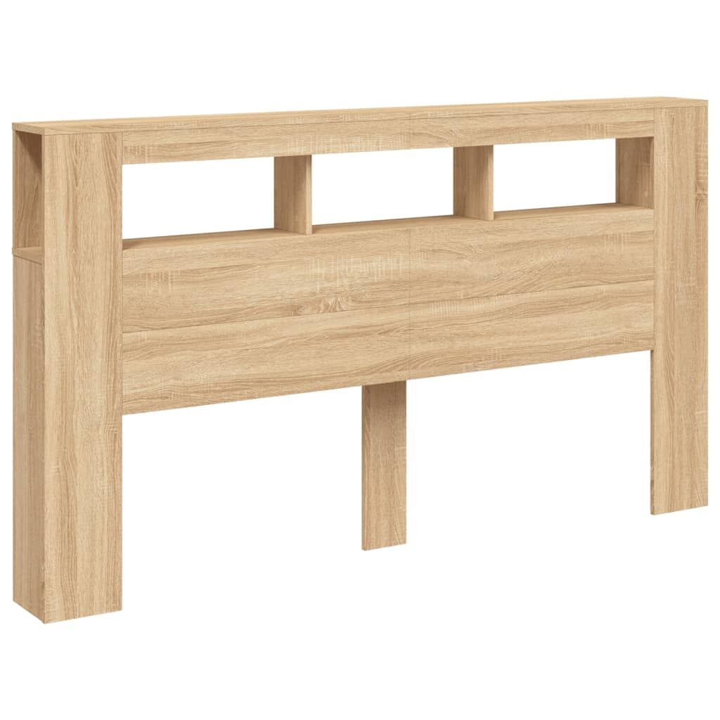 LED Headboard Sonoma Oak 180 cm Engineered Wood Price