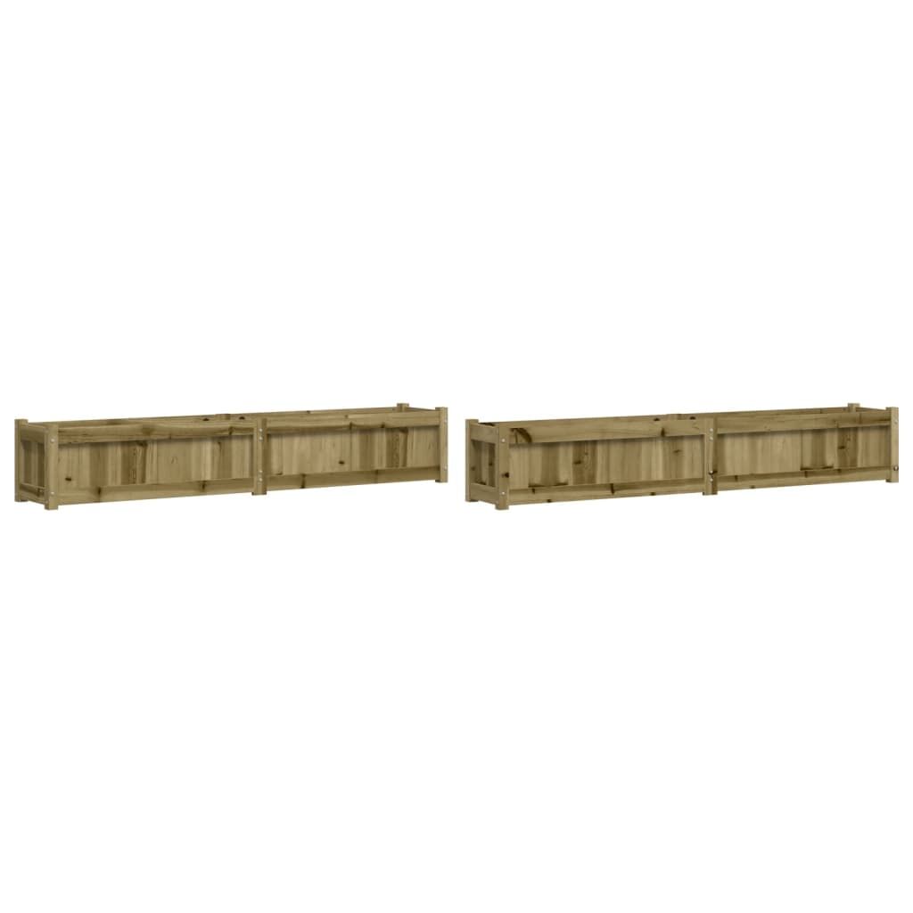Garden Planters 2 pcs Impregnated Wood Pine Price