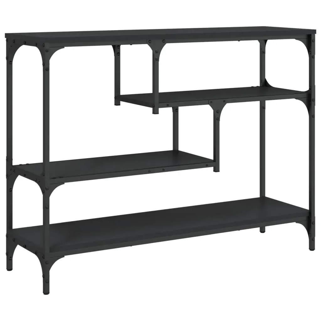 Console Table Black 100x30x75 cm Engineered Wood Price